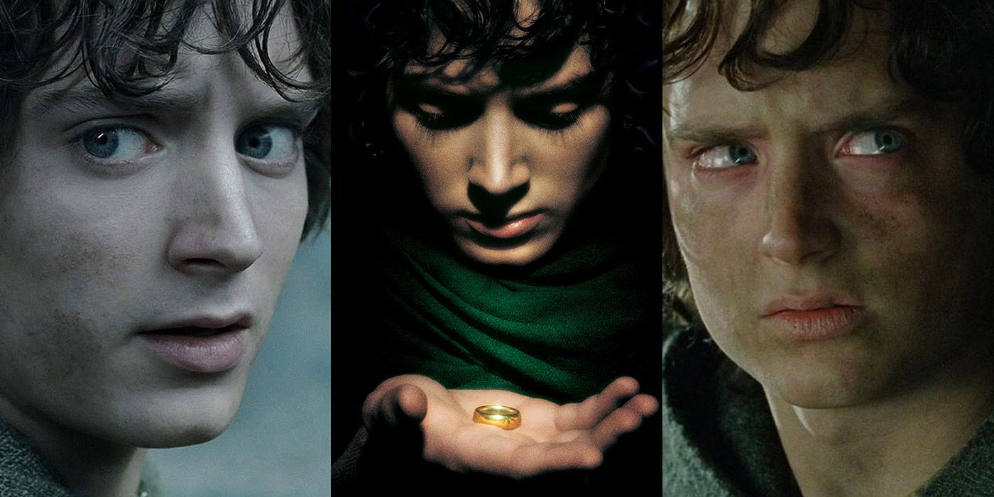 Split image of Frodo Baggins from Lord of the Rings