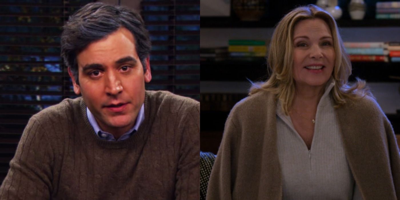 Split image: Future Ted talks in HIMYM/ Future Sophie talks in HIMYF