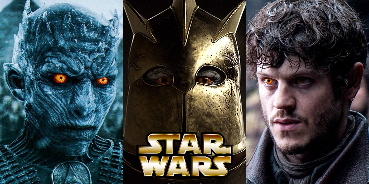 Split image of the Night King, Gregor Clegane and Ramsay Bolton from Game of Thrones