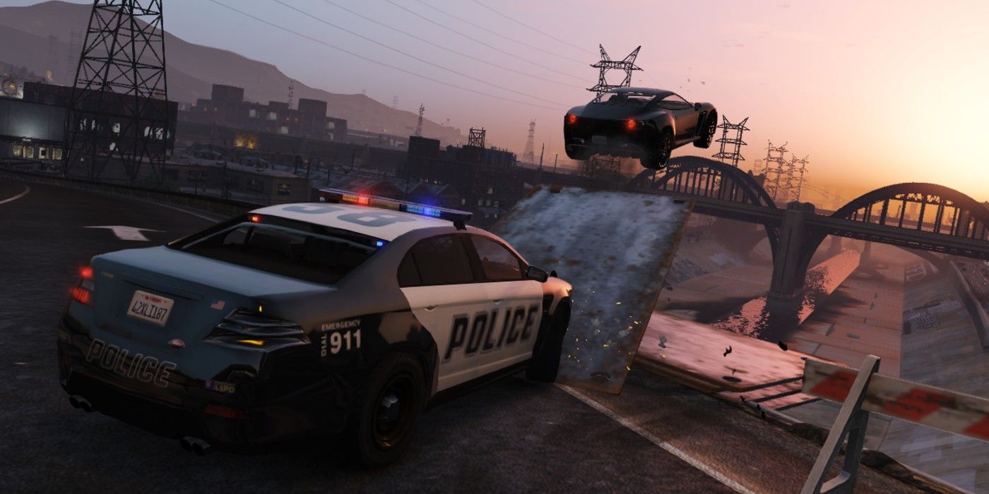 GTA 5 Car Chase Scene