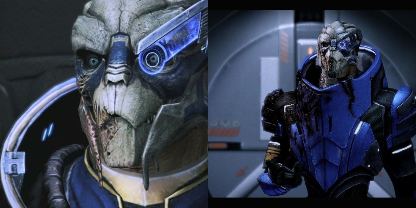 Split image of Garrus in Mass Effect