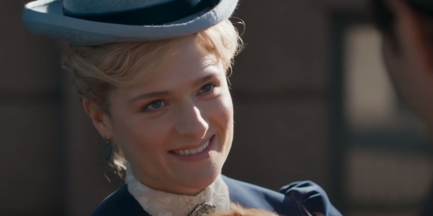 Marian smiling in The Gilded Age