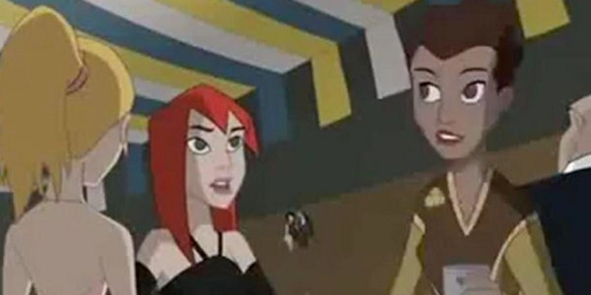 Glory Grant, Sally Avril, and MJ Watson at a dance in Spectacular Spider-Man