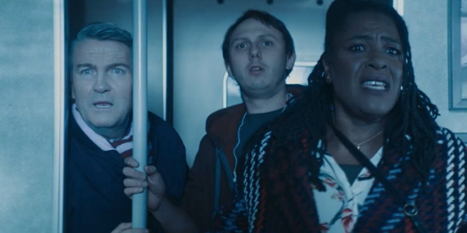 Graham Grace and Karl in Doctor Who