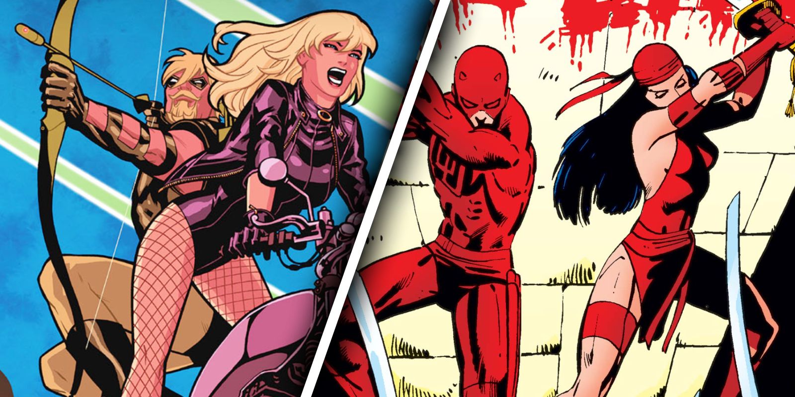 Green Arrow Black Canary Versus Daredevil Elektra