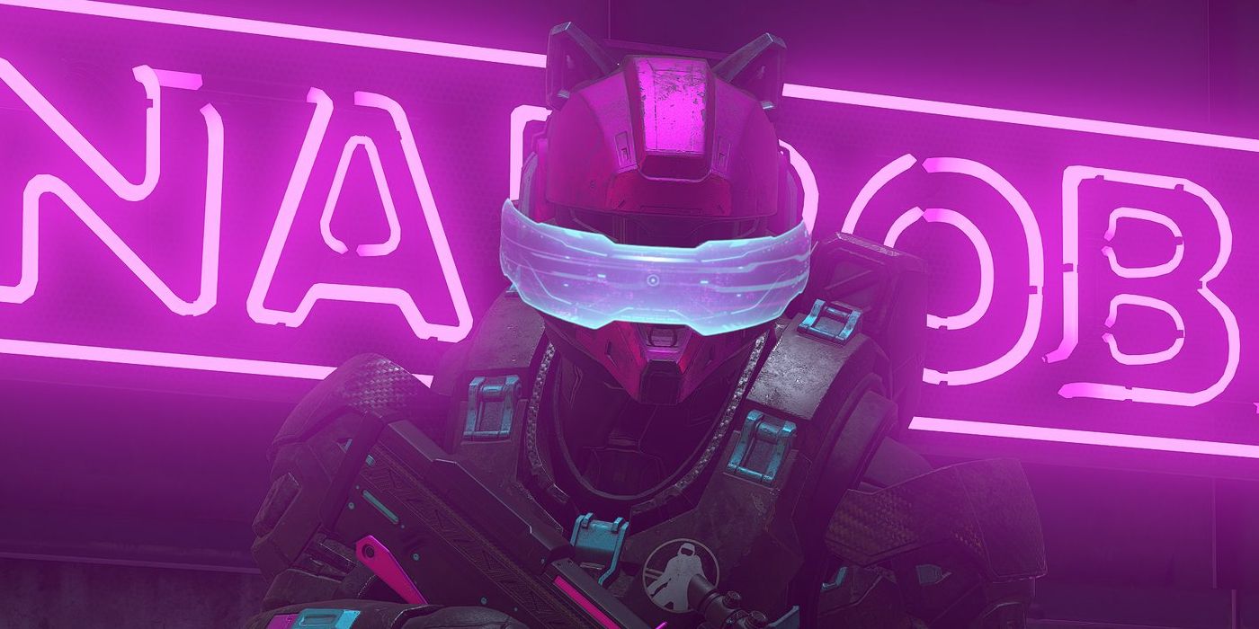 Halo Infinite Cyberpunk Visor Off-Center Battle