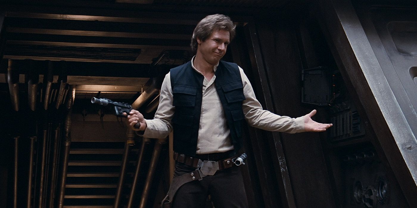 A cocky Han Solo in Star Wars