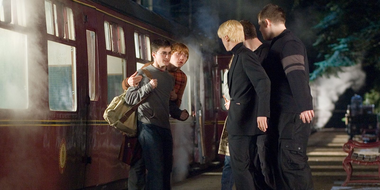 Harry Potter almost attacks Malfoy in Order of the Phoenix 