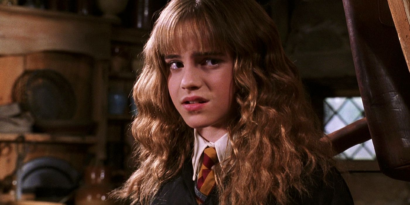 Hermione looks disgusted by the word Mudblood