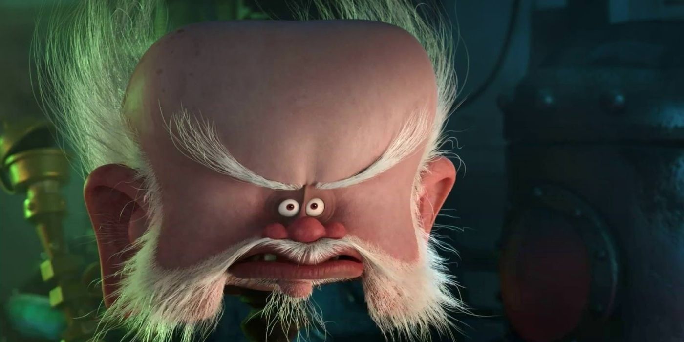 Van Helsing looking angry in Hotel Transylvania