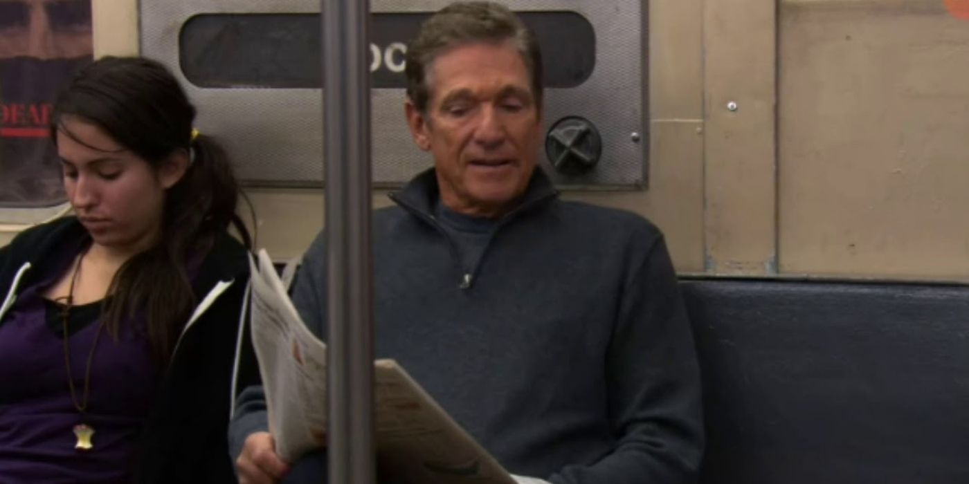 Maury Povich at the subway in HIMYM