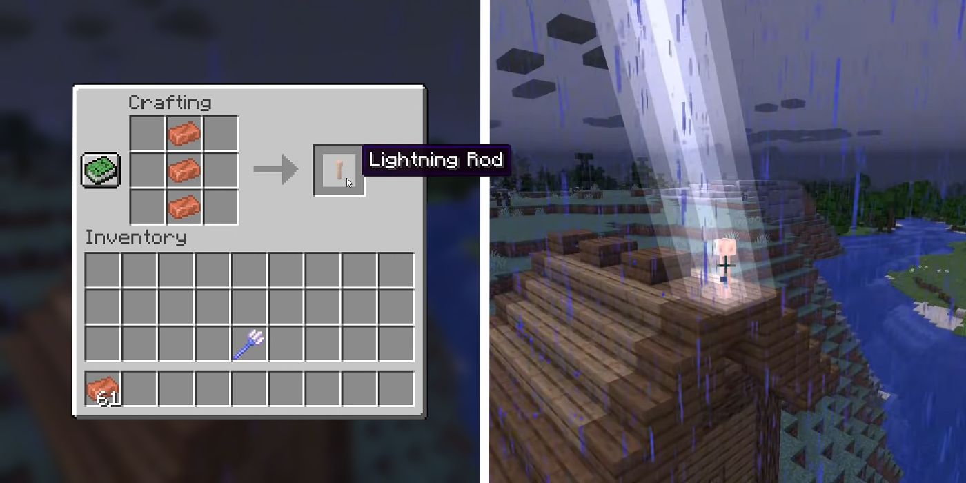 How to Make Lightning Rods in Minecraft
