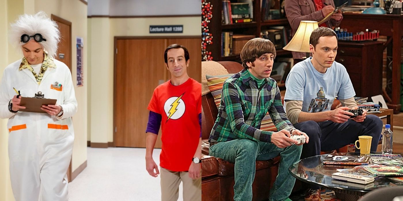 Split image of Howard and Sheldon on the Big Bang Theory
