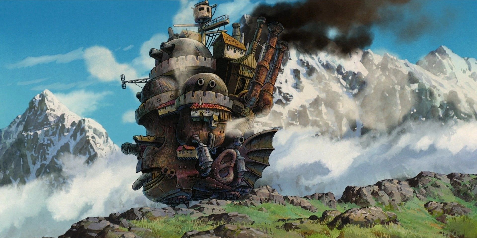 Minecraft Build Recreates Howls Moving Castle 9236