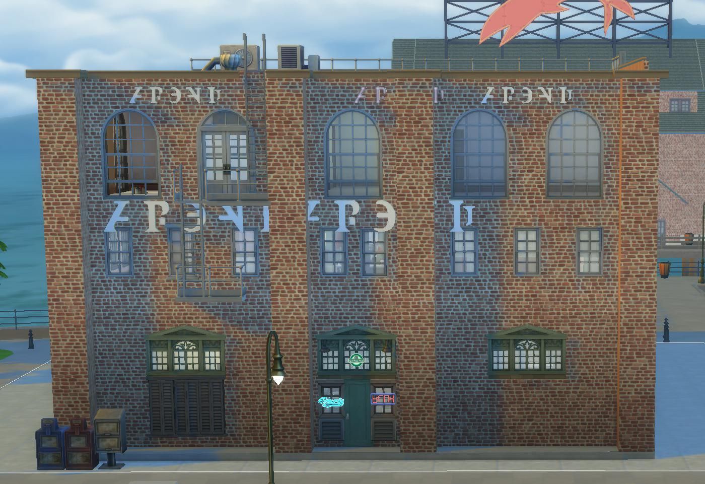 IASIP's Paddy's Pub exterior in The Sims 4.