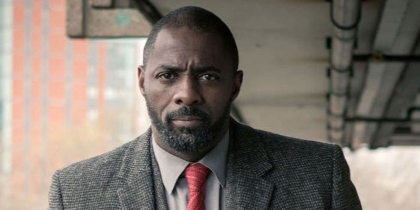 Idris Elba As Luthor, staring intently at the camera.