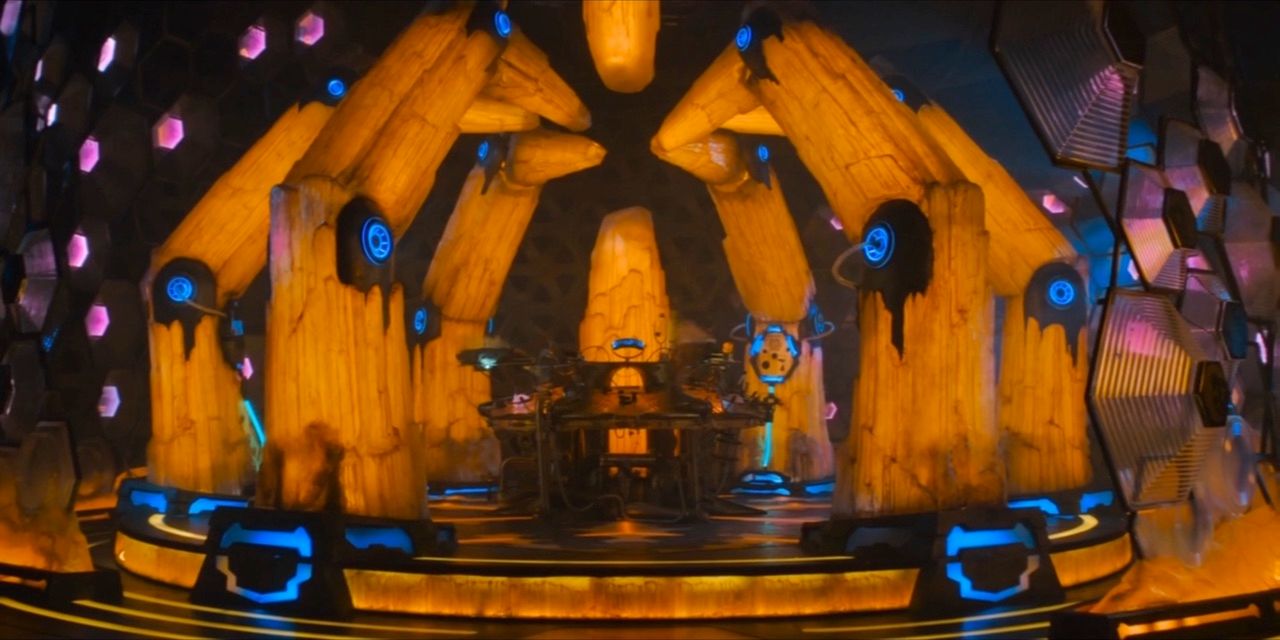 The TARDIS interior in Doctor Who