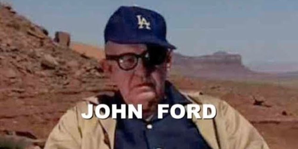 Image of John Ford in a director's chair in Directed by John Ford