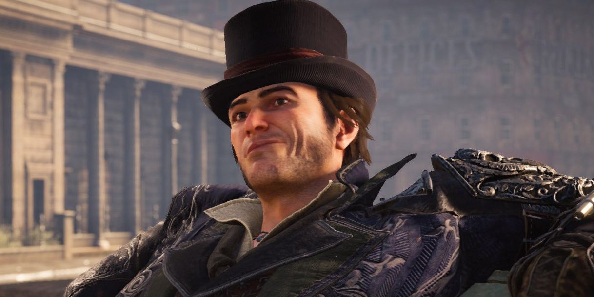 Jacob Frye sits on a bench in Assassins Creed Syndicate Cropped