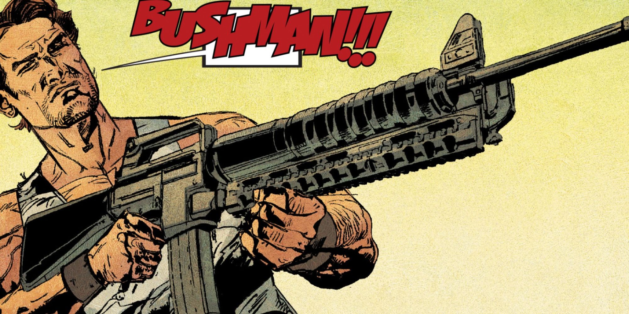 Jake Lockley points a gun in Moon Knight comics.