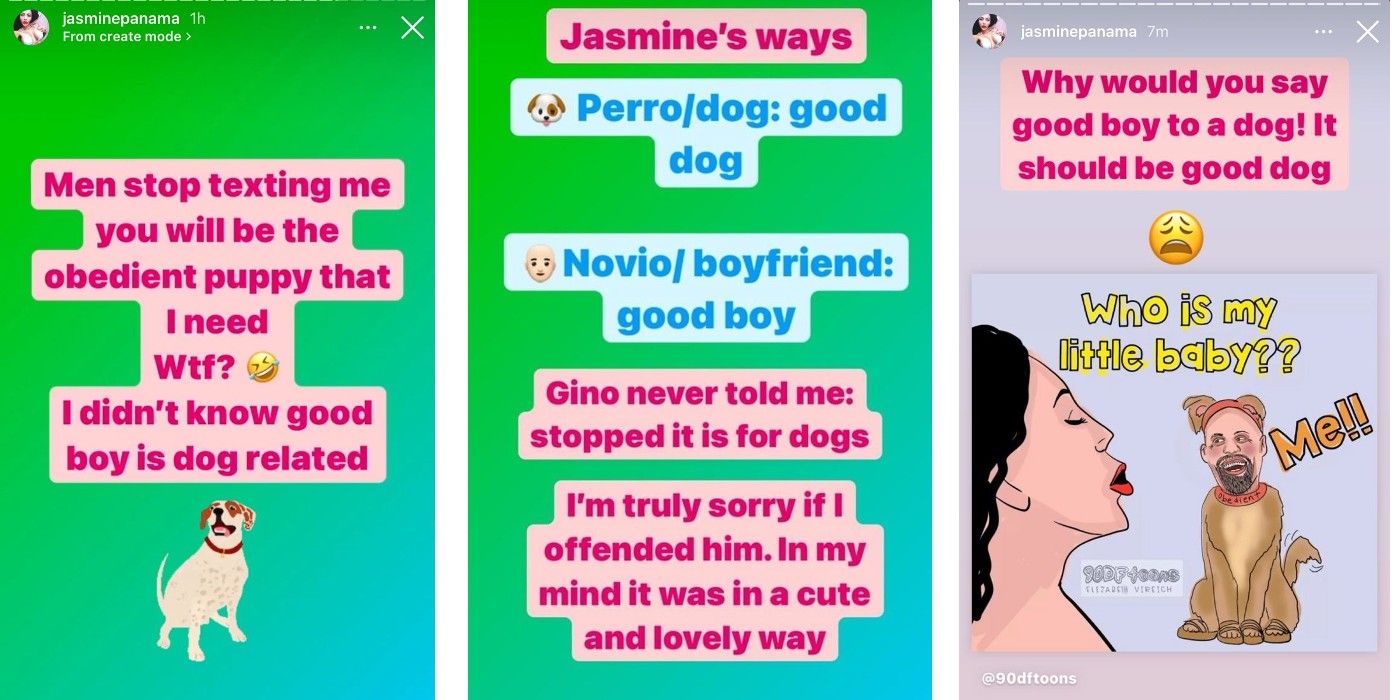 Jasmine Gino Dog Good Boy Instagram In 90 Day Fiance