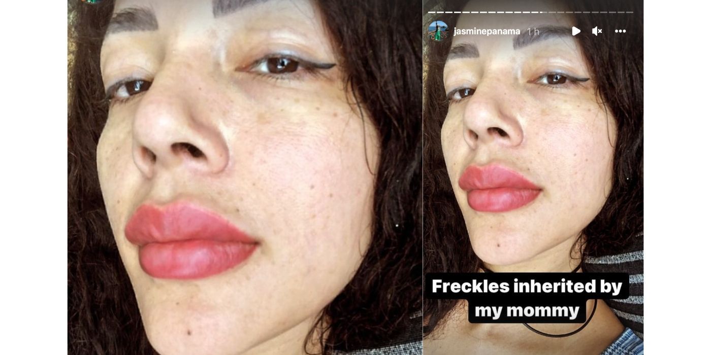 Jasmine Pineda-unfiltered look -freckles-90 Day Fiancé