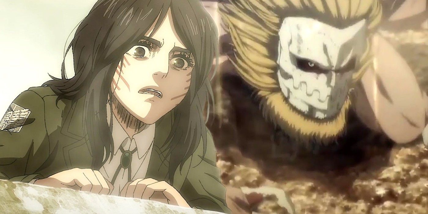 Jaw Titan and Pieck in Attack on Titan