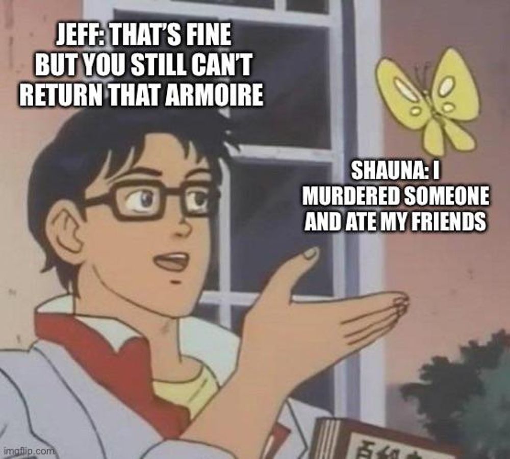 Jeff and Shauna roleplay Yellowjackets meme