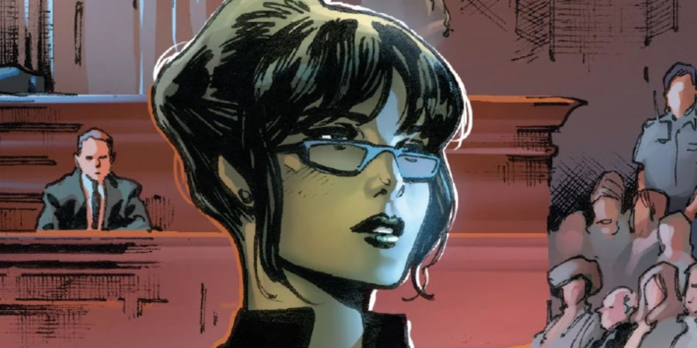 Jennifer Walters in court in Marvel Comics