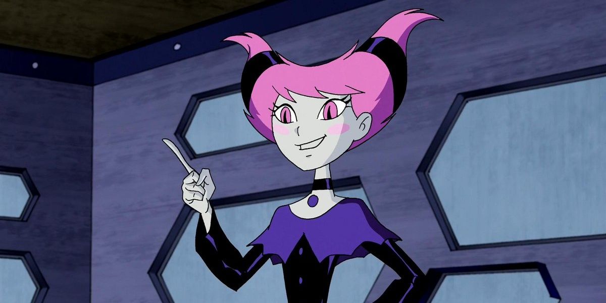 Jinx informs H.I.V.E members of her new plan in Teen Titans