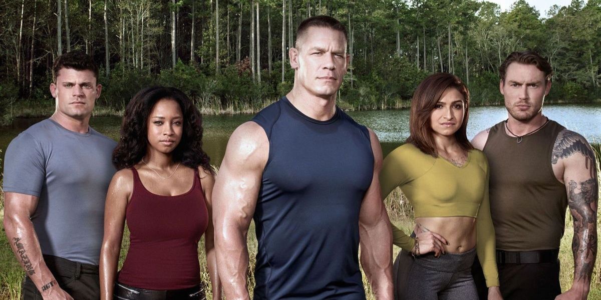 John Cena with his crew in American Grit 