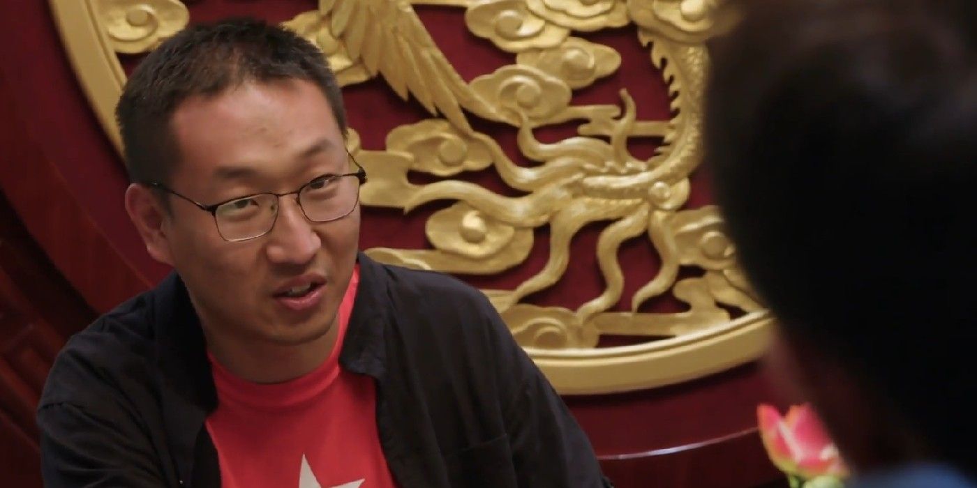 Johnny Chao from 90 Day Fiancé wearing red shirt