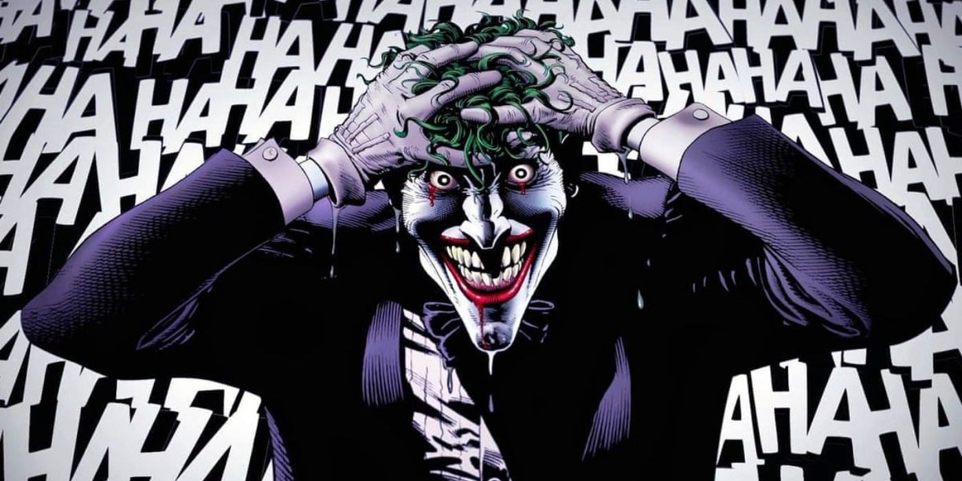 The Joker in the moment he loses his sanity in The Killing Joke