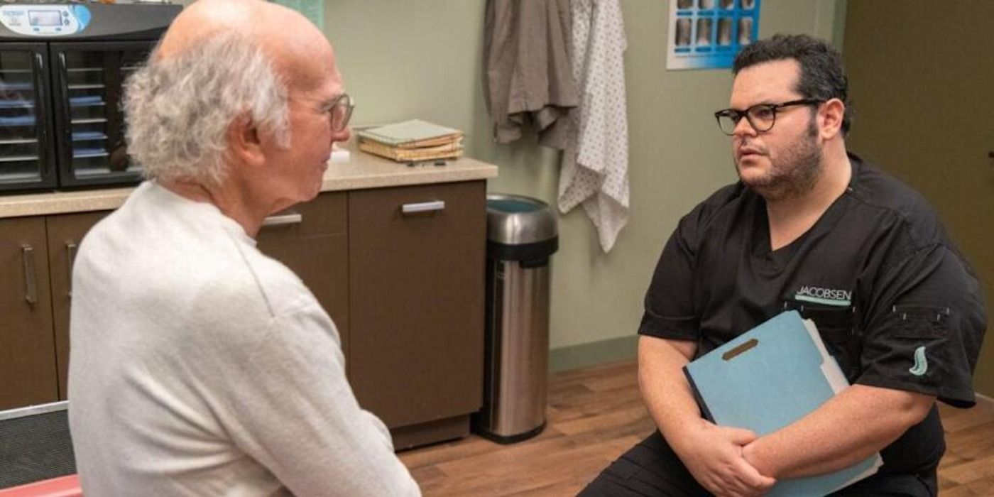 Josh Gad plays a chiropractor in Curb Your Enthusiasm