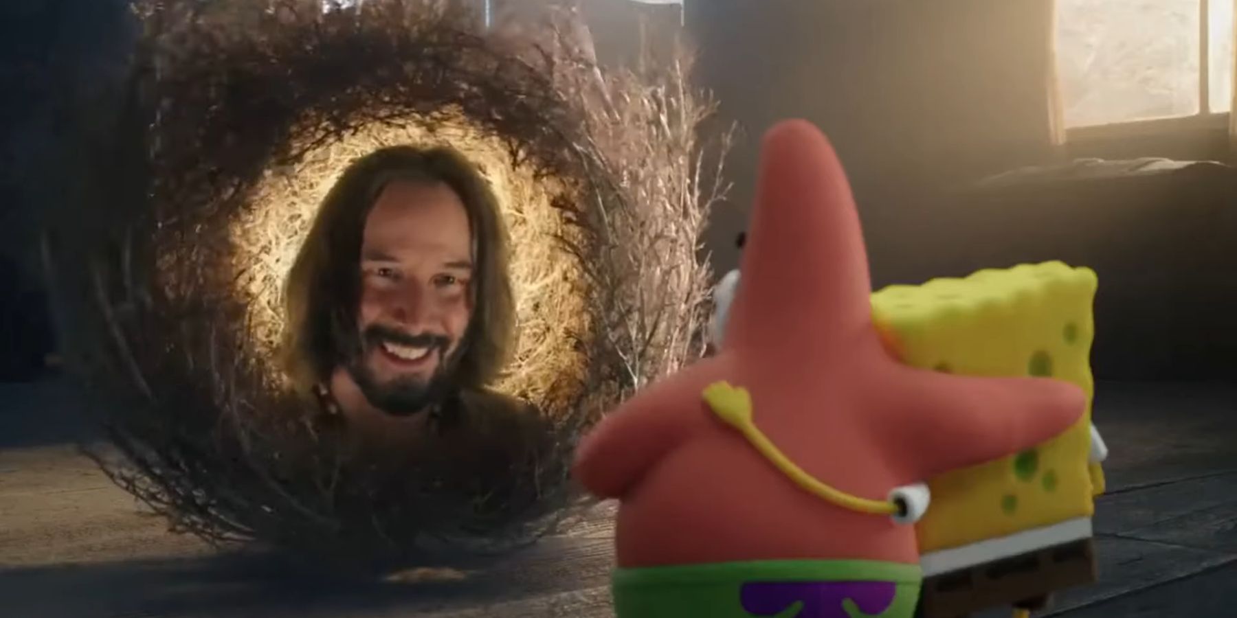 Keanu Reeves as Sage The Sage in SpongeBob SquarePants Sponge On The Run