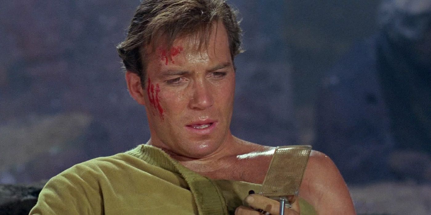 Captain Kirk injured in Star Trek