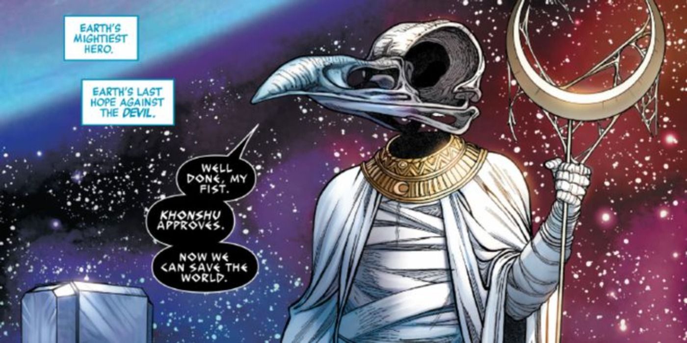 Kohnshu speaks in Marvel Comics.