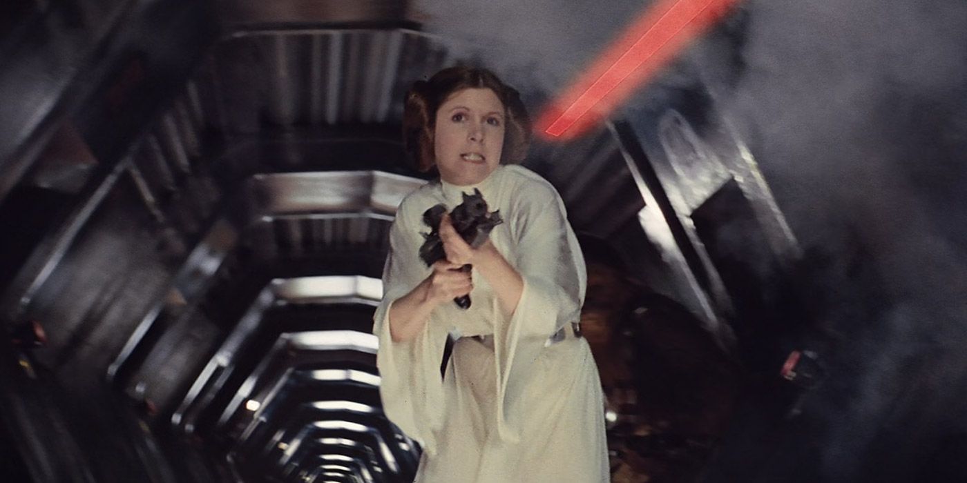 Princess Leia on the Death Star in Star Wars
