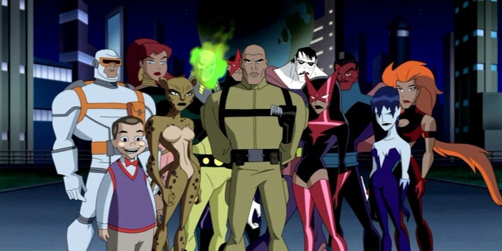 Lex Luthor with the Legion of Doom in Justice League Unlimited 