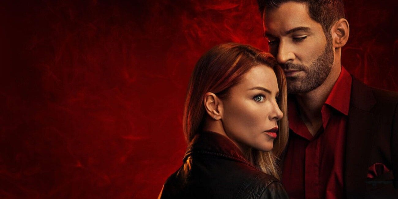Lucifer promotional poster of the main stars of the show