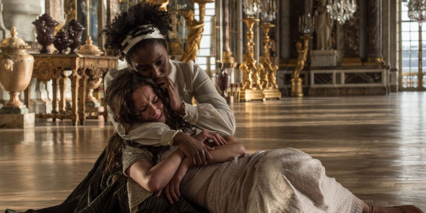 Magali comforts Marie-Josephe in The King's Daughter