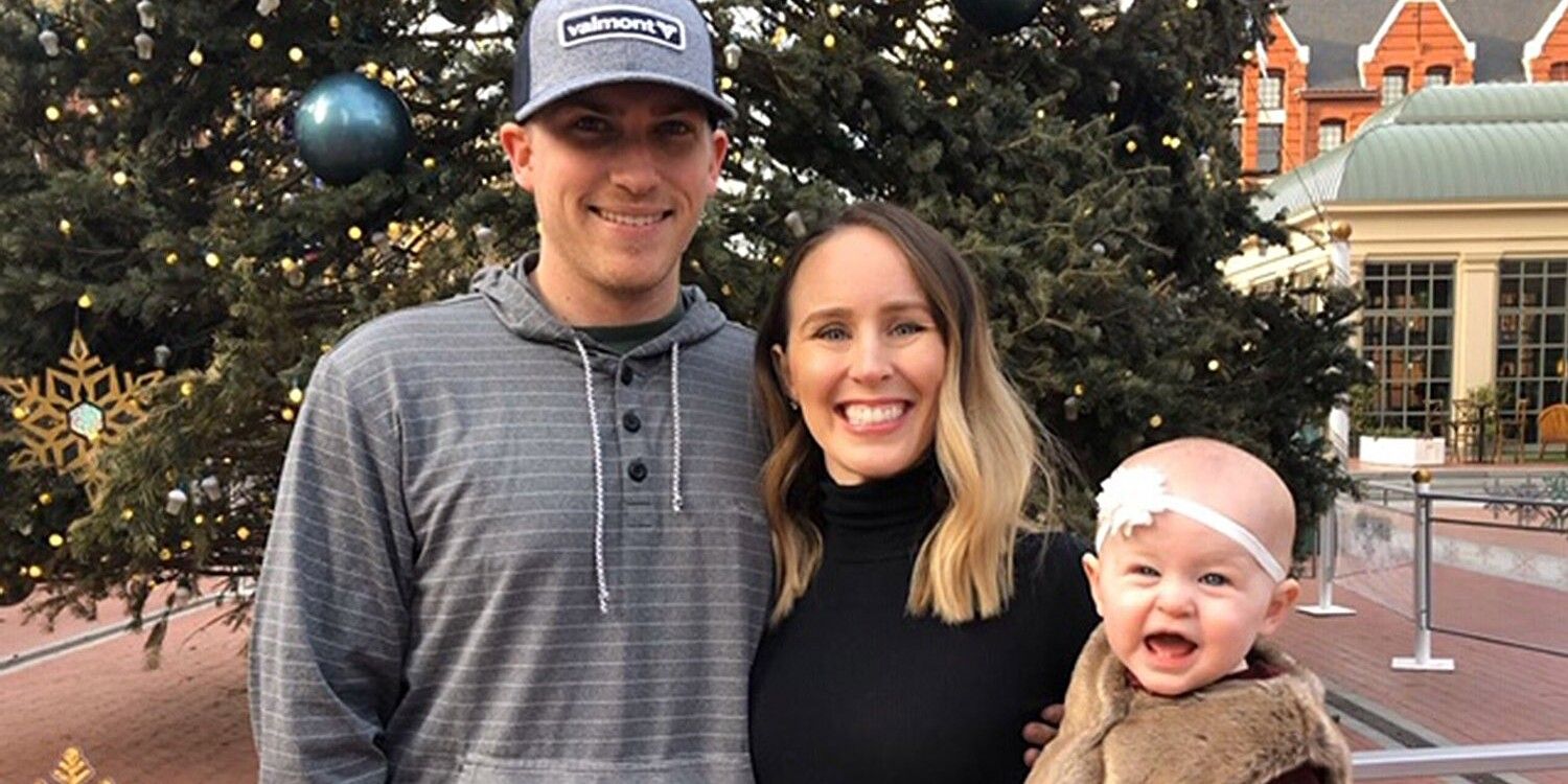Married At First Sight's Danielle and Bobby pose with their daughter