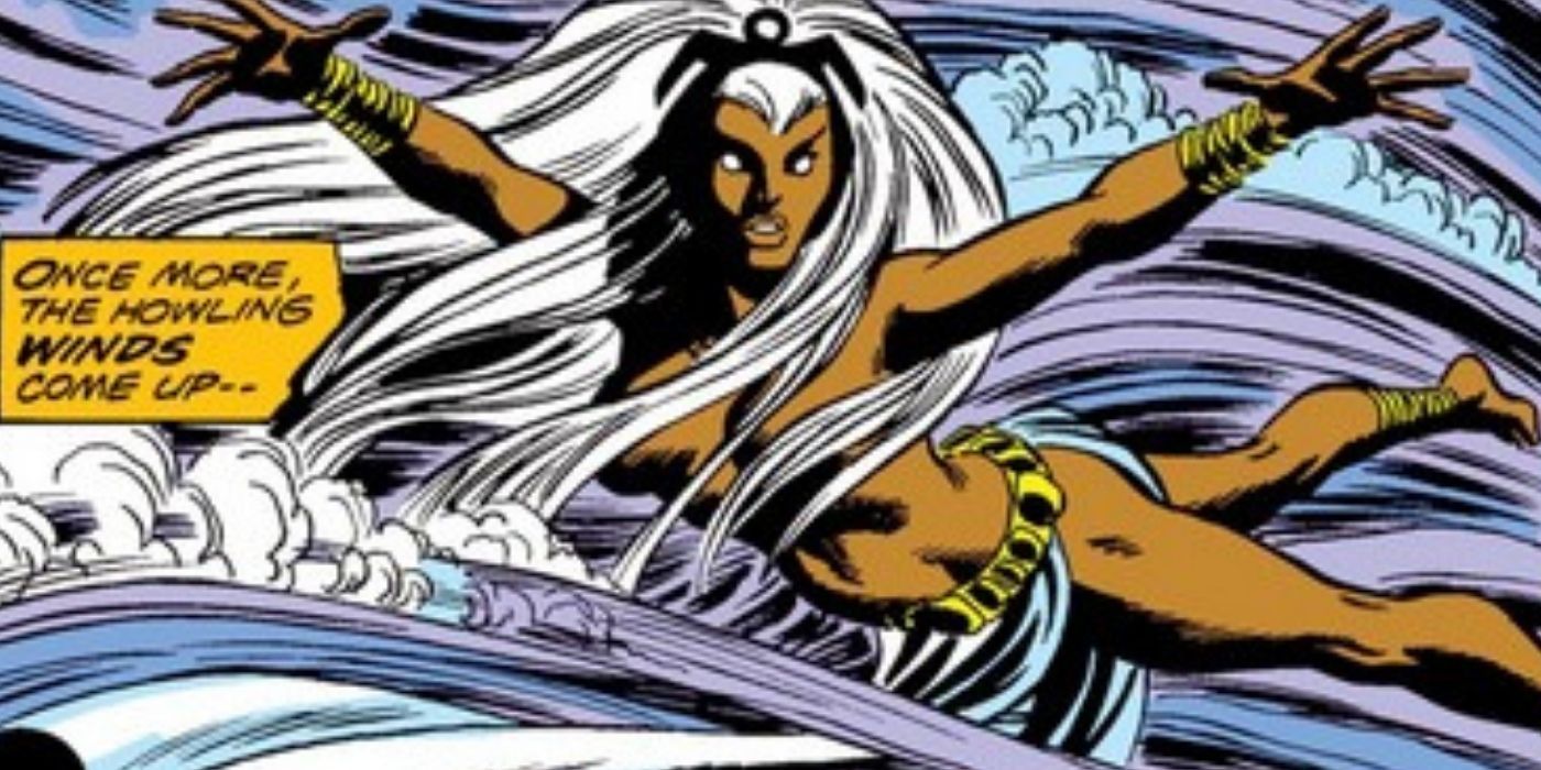 Storm controlling the winds in Giant-Sized X-Men #1