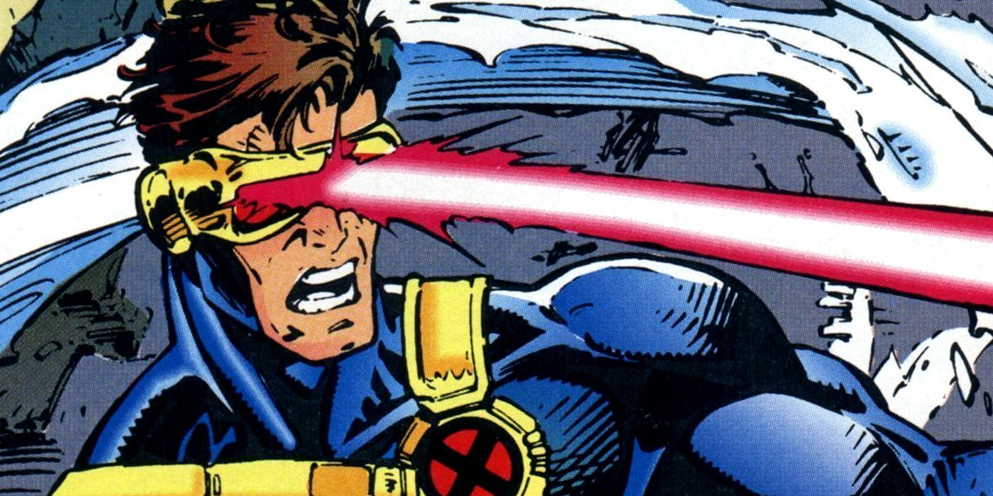 Cyclops fires an optic blast in Marvel comics