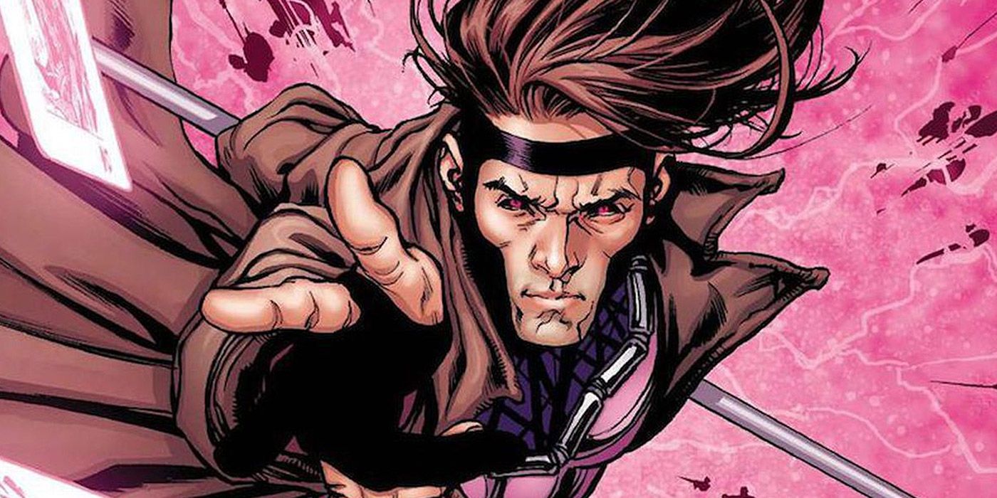 Gambit throwing a card in Marvel Comics
