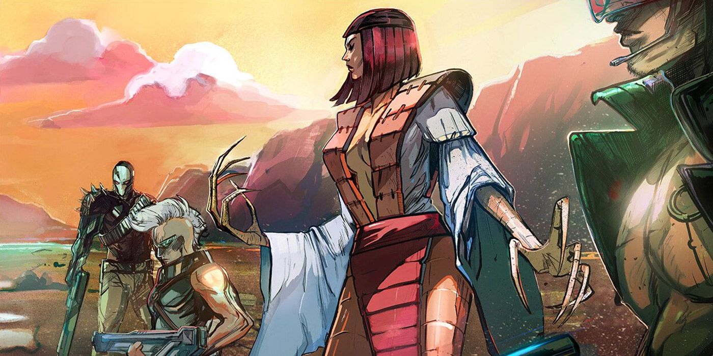 Lady Deathstrike with the Reavers in Marvel comics