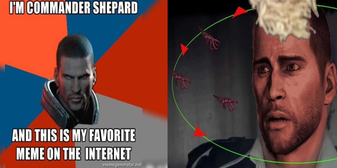 Split image of two Mass Effect memes
