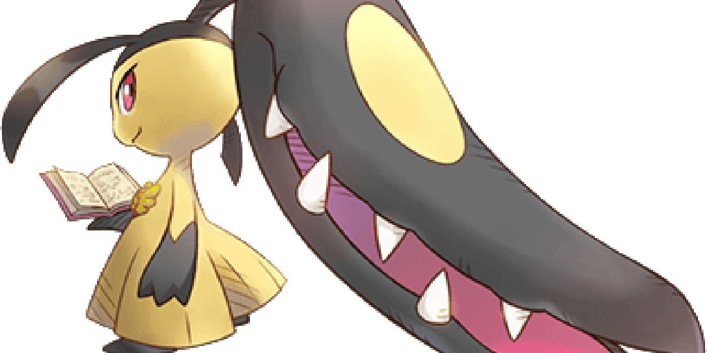 Mawile reading a book and looking mischievous