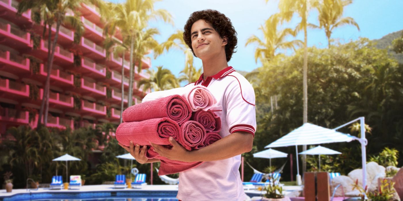 Maximo stands in front of the resort in Acapulco