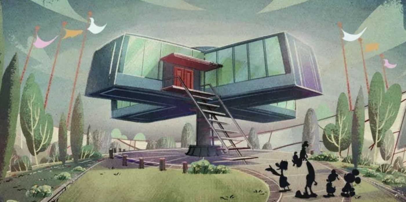 The House of Tomorrow as it appeared in the World of MIckey Mouse